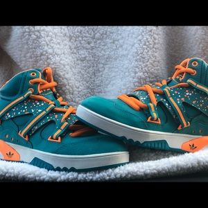 Adidas RH Instinct Splatter High-Top Sneakers.